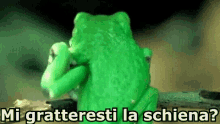 Ranocchio Grattare Schiena GIF - Frog Scratch Back GIFs