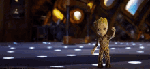 Groot Waving GIF - Groot Waving Guardians Of The Galaxy GIFs