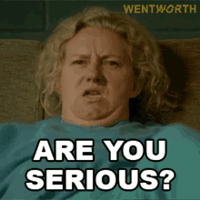 Are You Serious Liz Birdsworth GIF - Are You Serious Liz Birdsworth Wentworth GIFs