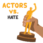Actors Vs Hate Actors Against Hate Sticker - Actors Vs Hate Actors Against Hate La Vs Hate Stickers