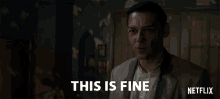 This Is Fine Richard Coyle GIF - This Is Fine Richard Coyle Father Faustus Blackwood GIFs