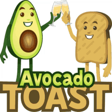 avocado toast avocado adventures joypixels toast cheers