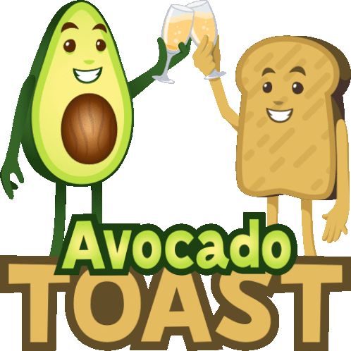 Avocado Toast Avocado Adventures Sticker - Avocado Toast Avocado Adventures Joypixels Stickers