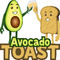 Avocado Toast Avocado Adventures Sticker - Avocado Toast Avocado Adventures Joypixels Stickers