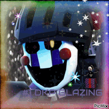 a picture of a clown with the words #tdkpglazing written on it