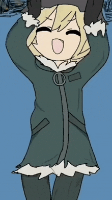 a drawing of a girl with the letter d on her collar