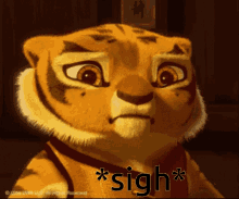 Sigh Tigress GIF - Sigh Tigress Kung Fu Panda GIFs