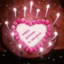 Happy Birthday In Advance GIF - Happy Birthday In Advance Cake GIFs