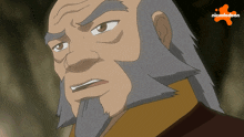 a cartoon of a man with a beard and a nickelodeon logo in the corner