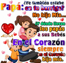 a cartoon of a man carrying a girl on his shoulders