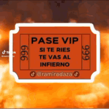 infierno te vas al infierno pase vip hell straight to hell