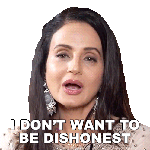 I Don'T Want To Be Dishonest Ameesha Patel Sticker - I Don'T Want To Be Dishonest Ameesha Patel Pinkvilla Stickers