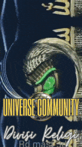 a poster for the universe community division religi