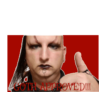 Goth Goth Youtuber Sticker - Goth Goth Youtuber Goth Approved Stickers