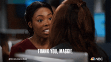 Thank You Maggie Dr Vanessa Taylor GIF - Thank You Maggie Dr Vanessa Taylor Chicago Med GIFs