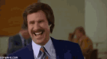 Ron Laughing GIF - Ron Laughing Will Ferrel GIFs