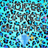 a poster that says voices united alliance with a diamond