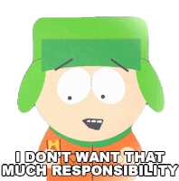 I Dont Want That Much Responsibility Kyle Broflovski Sticker - I Dont Want That Much Responsibility Kyle Broflovski Southpark Stickers