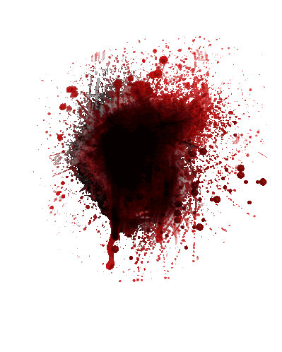 Blood Splatter Gif Transparent, HD Png Download - vhv