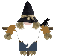 Scarecrow Gnome Sticker - Scarecrow Gnome Stickers