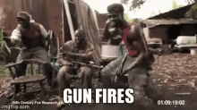 Gun Fires Unsafe GIF - Gun Fires Unsafe Chimpanzee GIFs