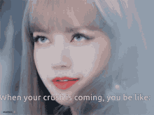 When Your Crush Is Coming Be Like Lisa GIF - When Your Crush Is Coming Be Like Lisa Blackpink GIFs