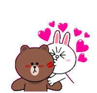 Cony And Sticker - Cony And Brown Stickers