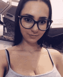 Thechive Girls With Glasses GIF - Thechive Girls With Glasses Puppy GIFs