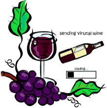 Wine Sending Wine GIF - Wine Sending Wine Sending Virtual Wine GIFs
