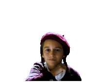 a poster for frank dre jr shows a young girl in a beret