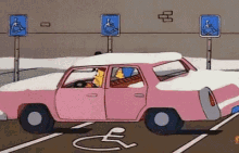 Simpsons Estacionar Estacionamiento Minusválidos GIF - Simpsons Estacionamiento Minusvalidos GIFs