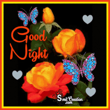 Good Night Rose GIF - Good Night Rose Butterfly GIFs