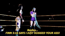 Bayley Aye Bayley Cool GIF - Bayley Aye Bayley Cool Wrestler GIFs