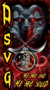 a poster that says we are one we are solid with a goat