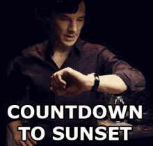 Countdown To Sunset GIF - Sherlock Countdown To Sunset GIFs
