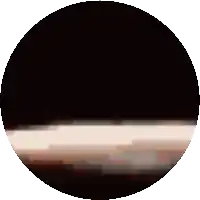 a pixelated image of a planet with a black circle around it