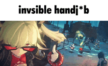 a picture of a girl giving a thumbs up with the words invisible handj * b
