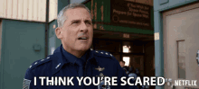 I Think Youre Scared General Mark R Naird GIF - I Think Youre Scared General Mark R Naird Steve Carell GIFs