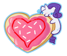 poptart breakfast valentine cookies unicorns heart cookie
