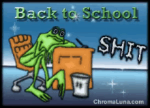 Back To School Happy First Day Of School GIF - Back To School Happy First Day Of School Shit GIFs