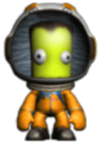 a cartoon character is wearing a helmet and orange pants