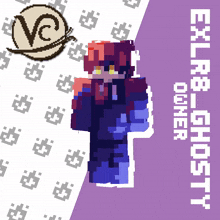 a pixel art drawing of a person with the name ex-r8-ghost on it