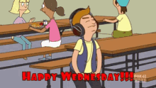 Wednesday Listening To Music GIF - Wednesday Listening To Music Bobs Burgers GIFs