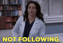 Greys Anatomy Amelia Shepherd GIF - Greys Anatomy Amelia Shepherd Not Following GIFs