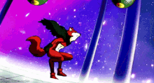 a cartoon of a fox with wings and the words dragon ball written below it