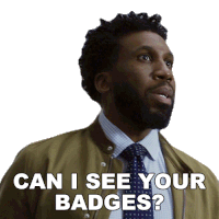 Can I See Your Badges Jay Dipersia Sticker - Can I See Your Badges Jay Dipersia The Good Fight Stickers