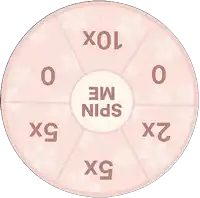 a pink circle with flowers and the words spin me in the center