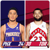Phoenix Suns (24) Vs. Toronto Raptors (30) First-second Period Break GIF - Nba Basketball Nba 2021 GIFs