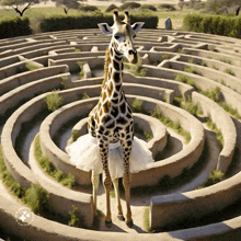 Giraffe Giraffe Wtih Tutu GIF - Giraffe Giraffe Wtih Tutu Maze Giraffe GIFs