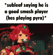 subleaf subleaf gaming subleaf sweep subleaf saying he is a good smash player hes playing pyra mythra
